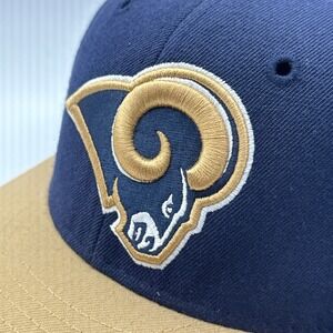St Louis Rams Reebok NFL Equipment On Field Hat Blue Fitted 7‎ 1/8 NWT